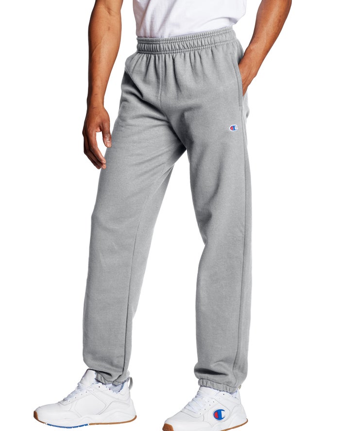 Champion Powerblend Fleece Relaxed Bottom Erkek Pantolon Gri ( WDNTVR263 )